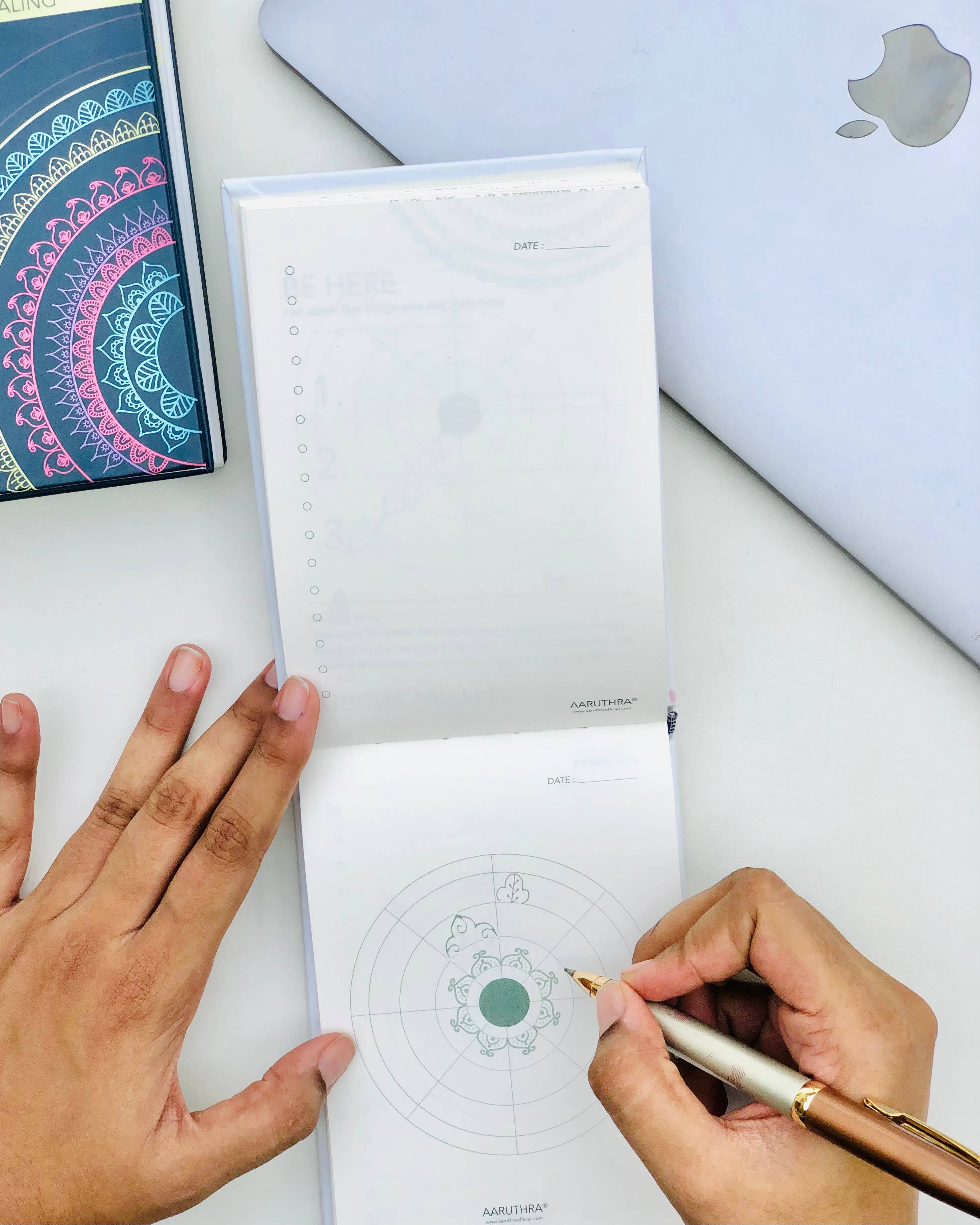 Aaruthra® – wholesale Journal/diary – Mandala Meditation & Journaling (Blue Night)8