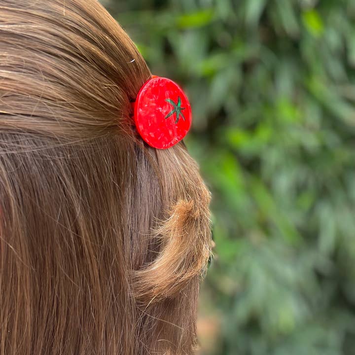 Line & Co - Wholesale Hair clip – Women’s - Tomato Claw Clip // Cellulose Acetate 5