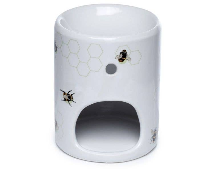 Crystal Magick Wholesale Ltd - Vendita all'ingrosso Scaldaolio - Bruciatore a olio in ceramica stampata con api1