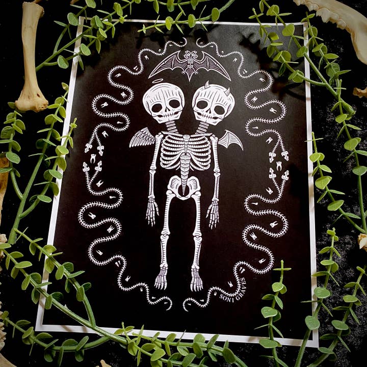 Soni Graves Artistry - Wholesale Art Print - Oddities Print, Letter Size, Spooky Creepy Cute Curiosity3