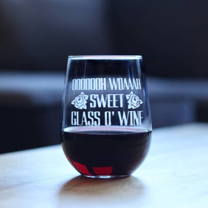bevvee - Wholesale Wine Glass - Sweet Glass o Wine Stemless Wine Glass - Funny Gifts