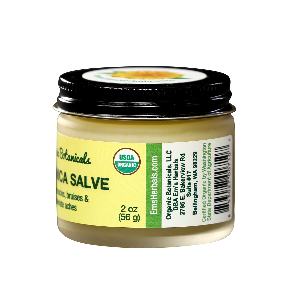 Organic Botanicals – Engroshandel Plejende salve – Ren arnica salve til lindring af smerter og hævelser1