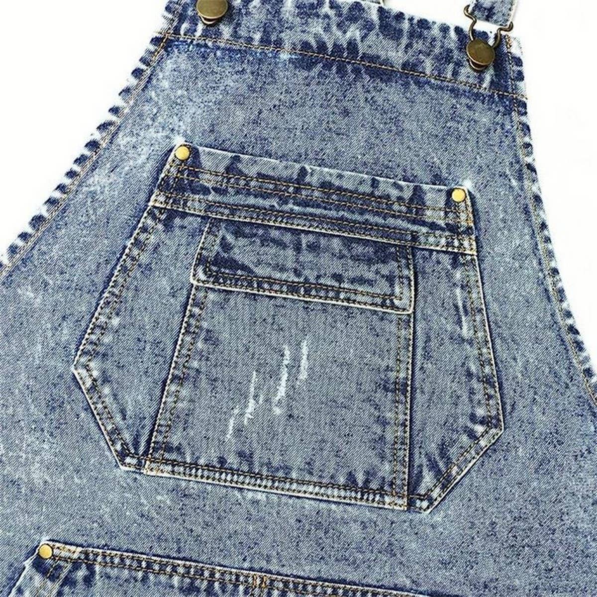 NINEXIS - Wholesale Apron - CWMM1825_Denim Wash Multi-Functional Apron For Home Work6