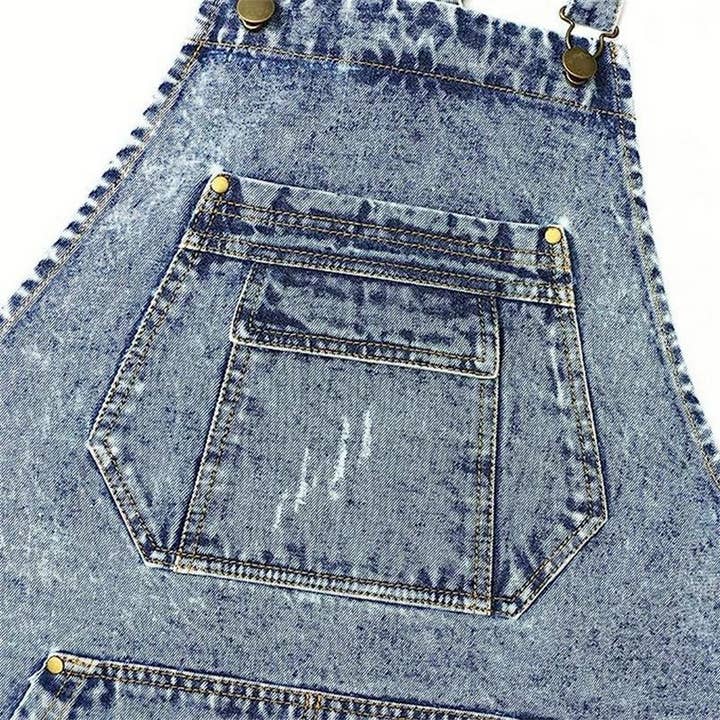 NINEXIS - Wholesale Apron - CWMM1825_Denim Wash Multi-Functional Apron For Home Work6