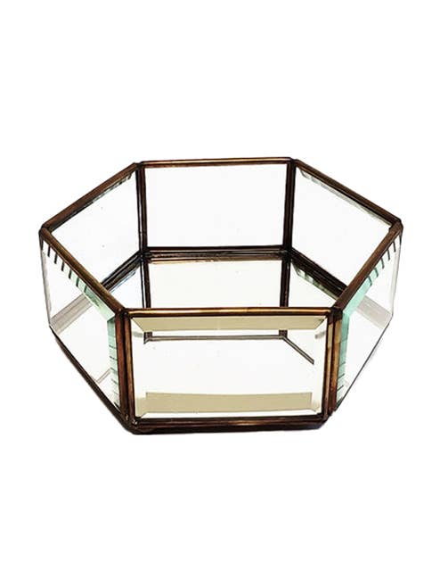 Plateau en verre - Hexagone S pour la vente par Cantiq Living