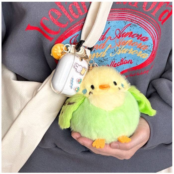 K-Wonderland - Wholesale Keychain - Women's - Fluffy Big Bird Plush Keychain – 4 Adorable Designs Random1