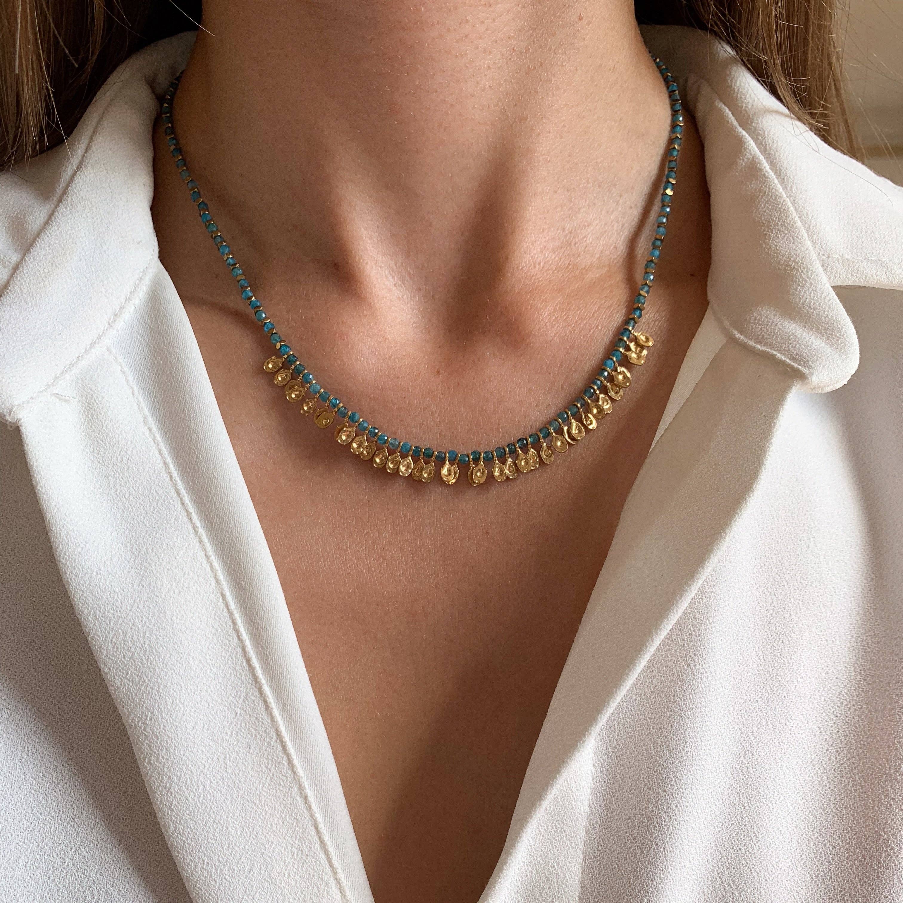 Meora Paris - Venta al por mayor Collares de cuentas/perlas - Collar Apatita1