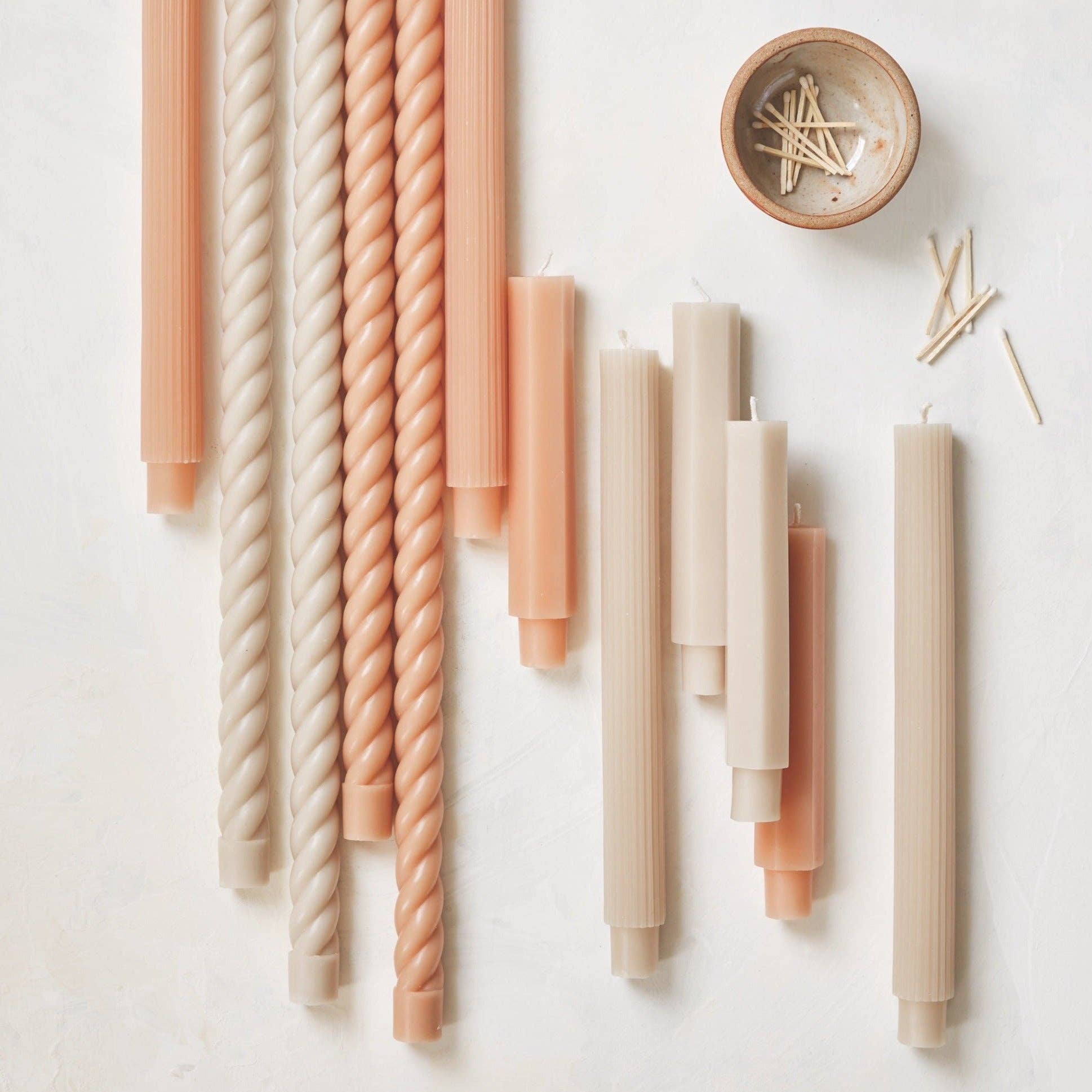 The Floral Society - Vente Bougies/bougeoirs coniques - Bougies effilées fantaisie de 6 pouces13