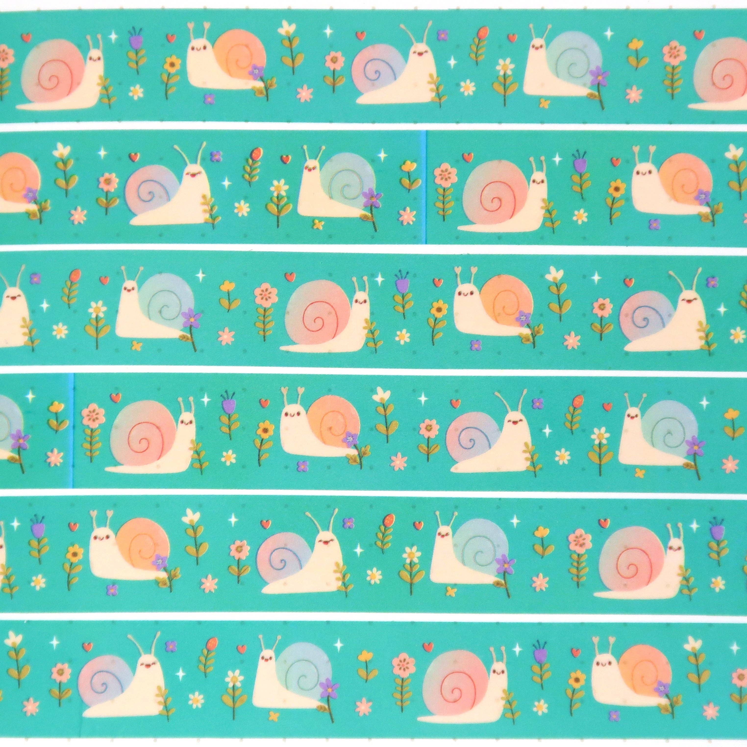 Little Lefty Lou - Wholesale Washi Tape - Snails Washi Tape1