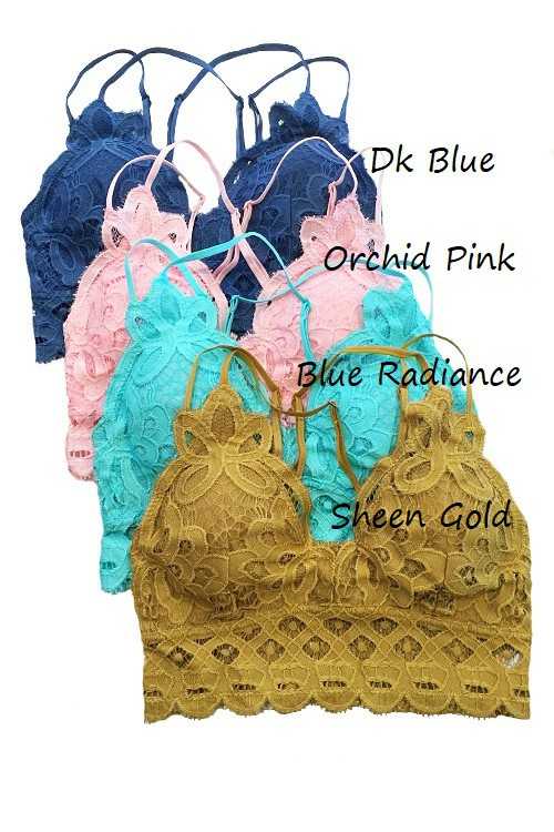 Vanilla Monkey – wholesale Bralette - Dam – Plus size spets-bralette med vågformad kant och justerbara axelband17