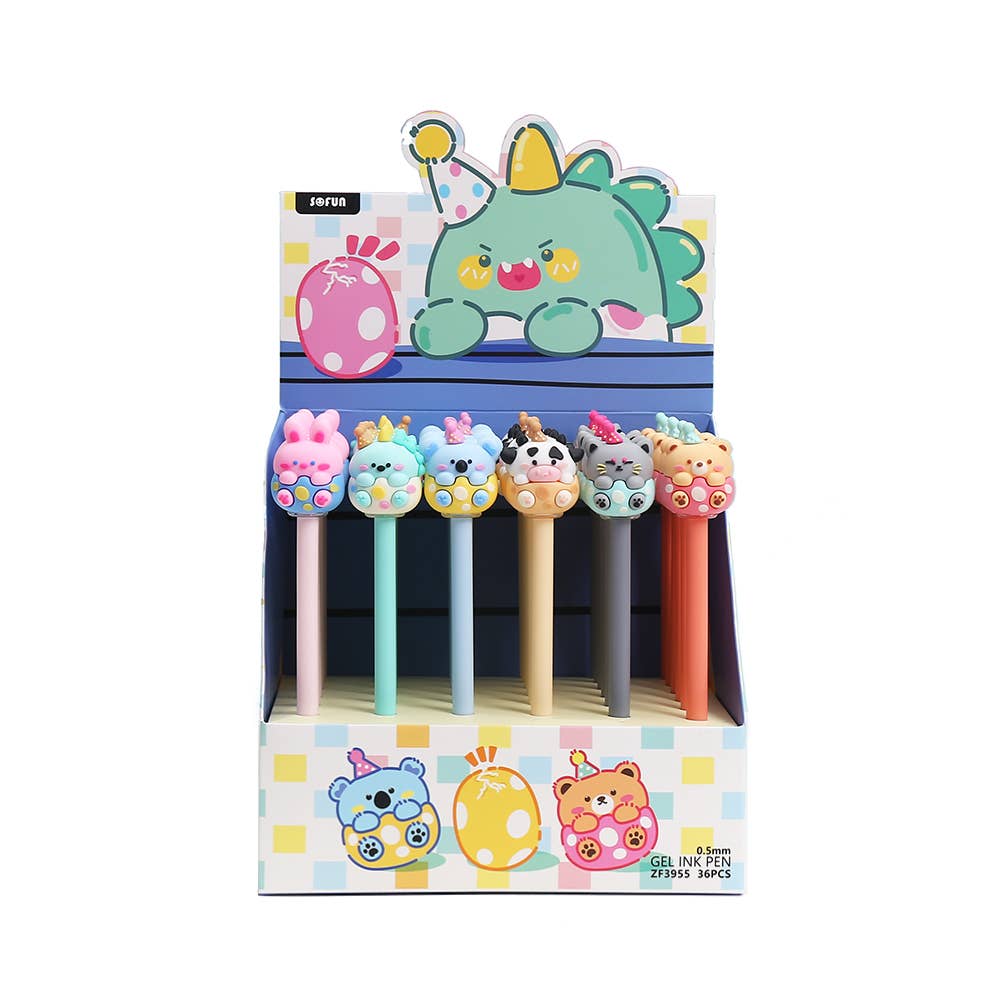BCmini - Wholesale Pen - 22668 Birthday Animals Gel Pen-364