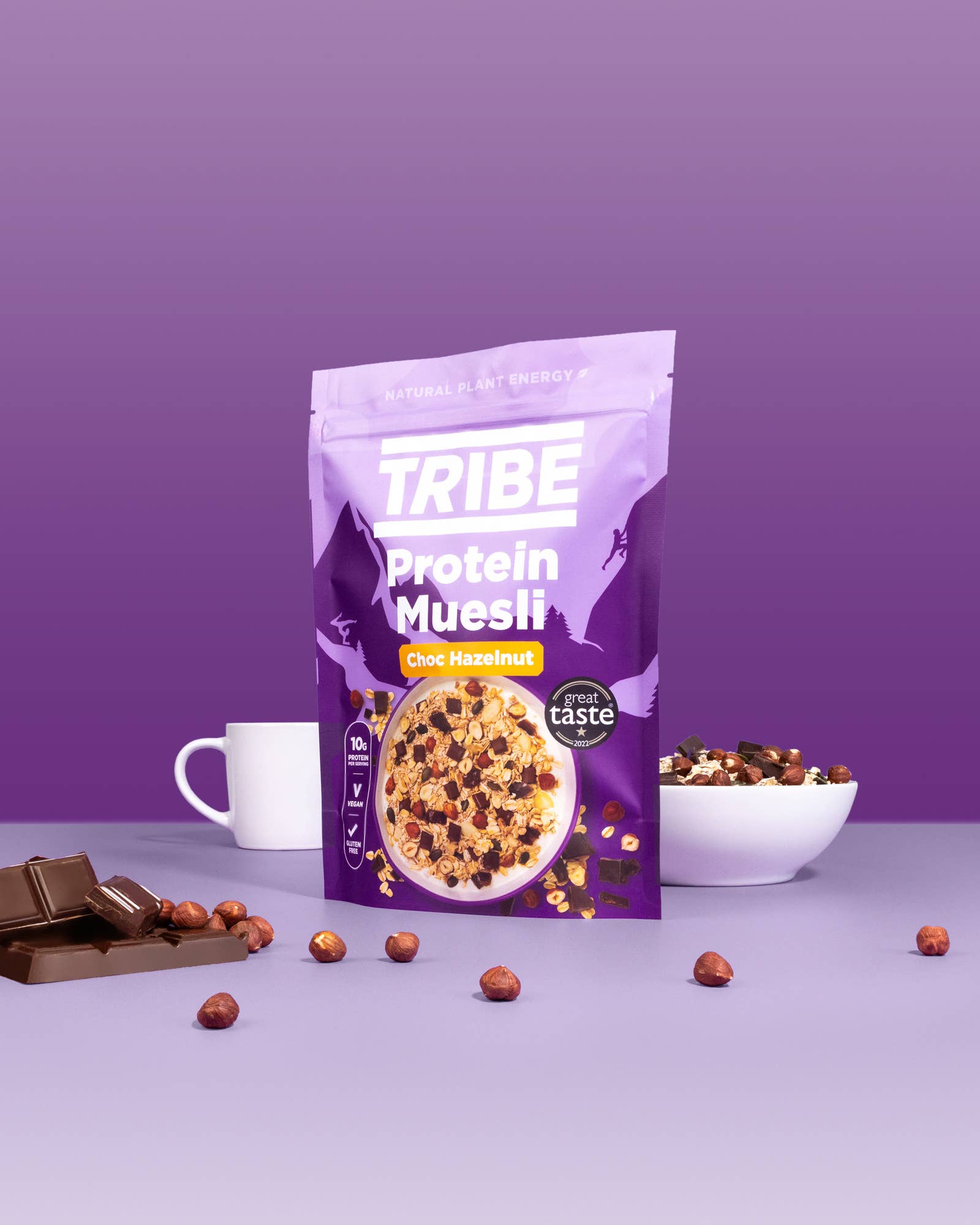 TRIBE – wholesale Breakfast cereal – Protein Muesli - Choc Hazelnut (400g)2