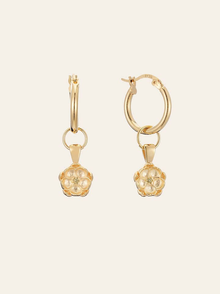 Pendientes Elsa Poppy Peridot para venta al por mayor de Camellia NYC