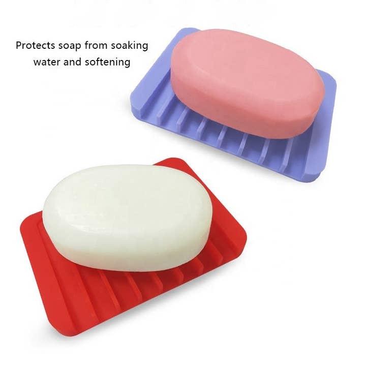 VIGOR - Wholesale Bath Soap Dish - Premium Self Draining Design Silicone Soap Dish