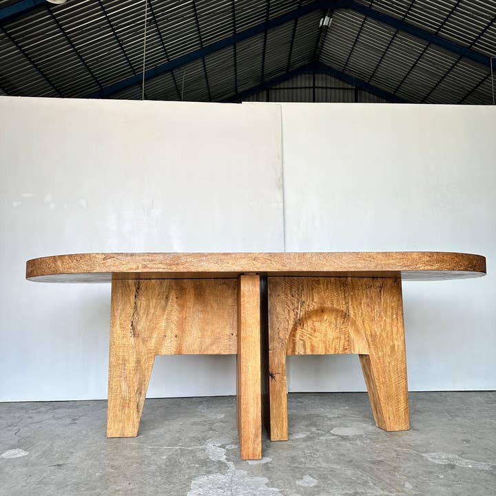 Office Objets - Wholesale Coffee Table - Massive mango wood table 2m10x1m57