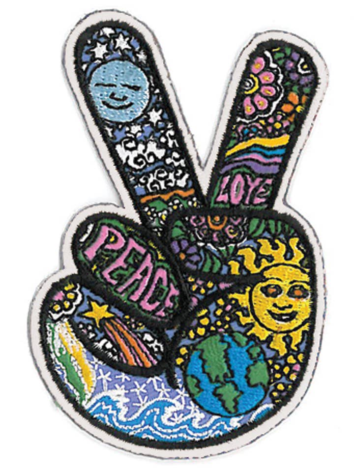 Dan Morris Peace Fingers Patch-PH527 for wholesale by Yujean
