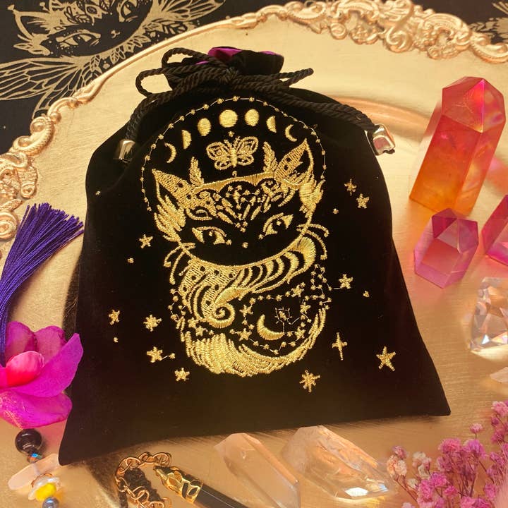 Moon Cat Tarotzakje voor wholesale door Nicole Piar