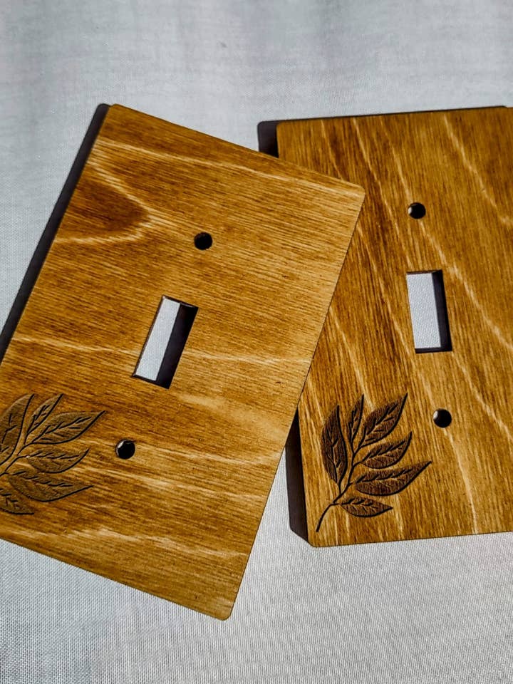 Wooden Light Switch Cover for wholesale by Hippie Girl Collection