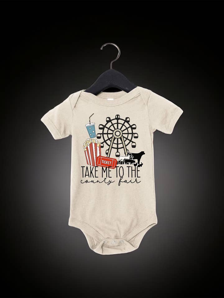 Bows & Bros - Wholesale Bodysuit (Non-Footed) - Baby - Take Me To The County Fair