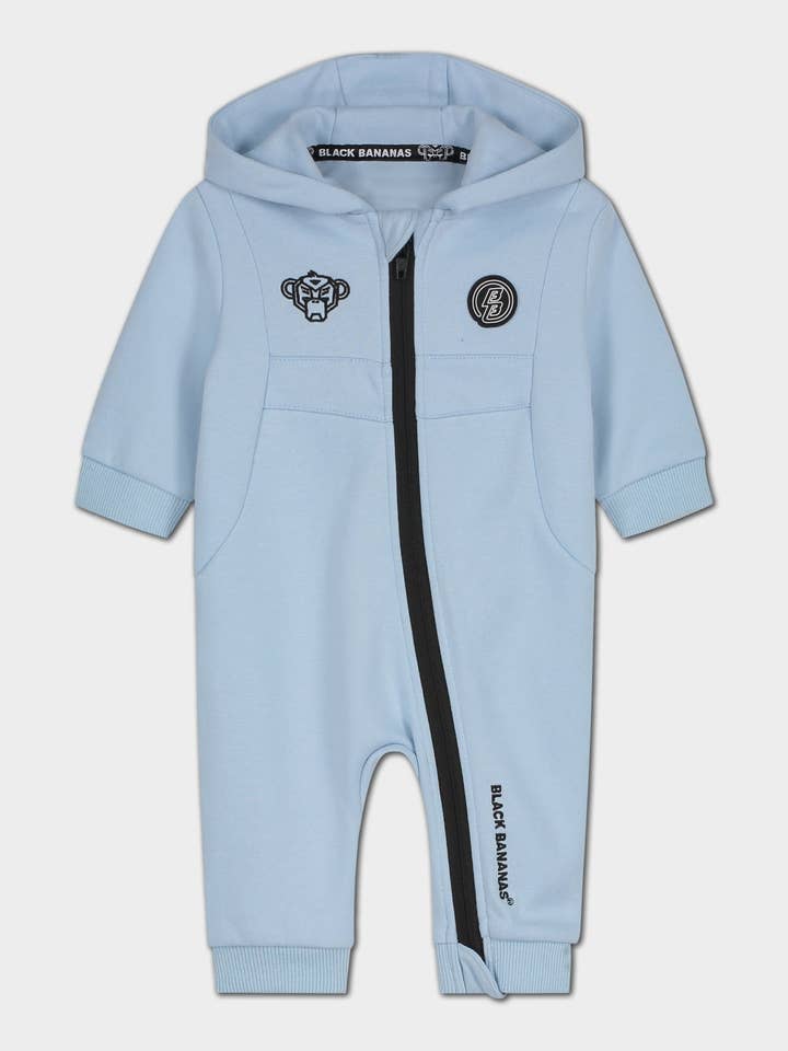 Baby Anorak Träningsoverall | Ljusblå för wholesale av Black Bananas