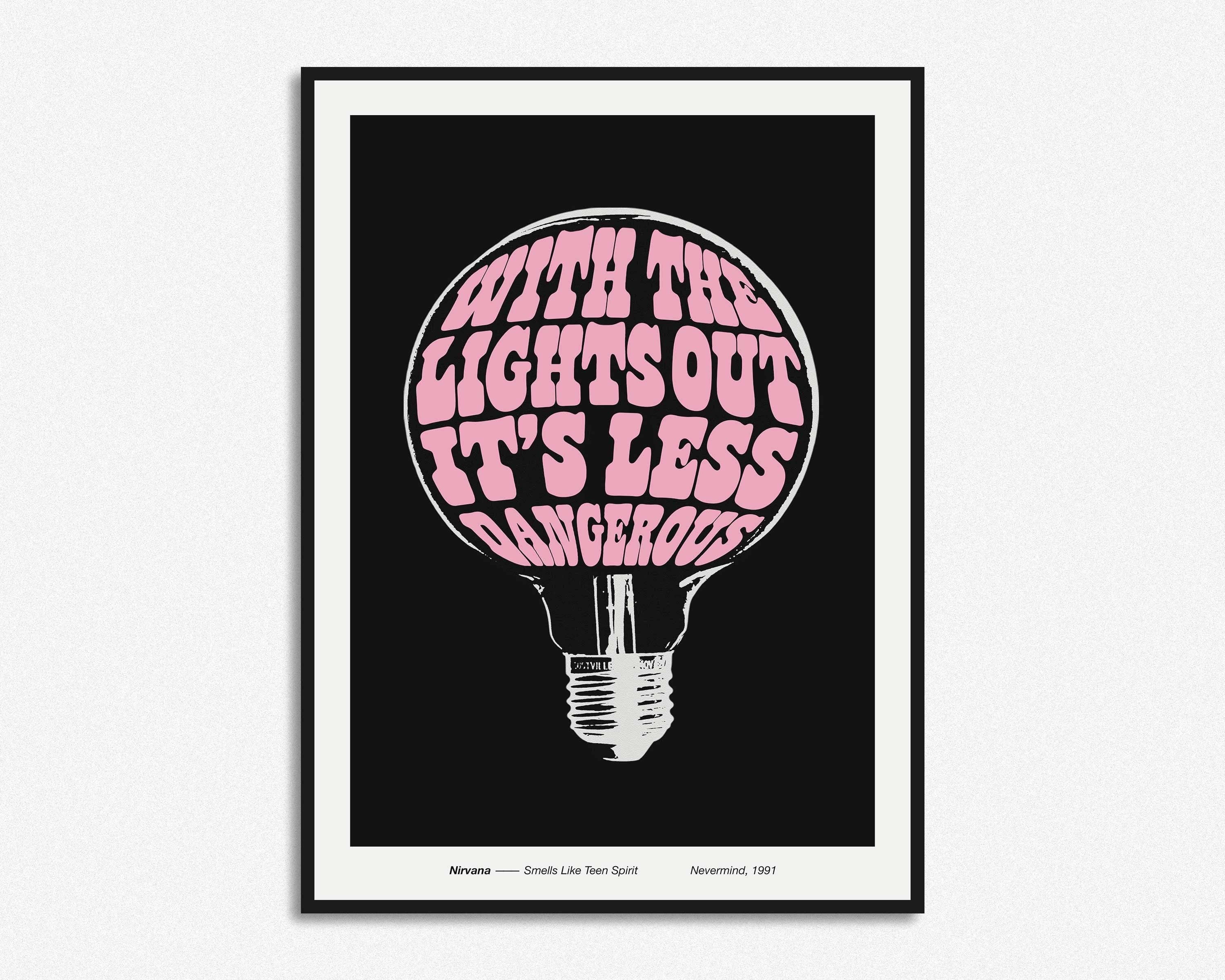 HollieGraphik - Wholesale Art Print - With The Lights Out It's Less Dangerous  Print5