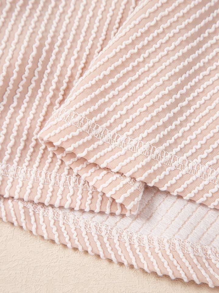 Babs + Birdie - Wholesale Top & Skirt Set - Women's - The Aurora | Corded Top and High Waist Ruffled Skort Set12