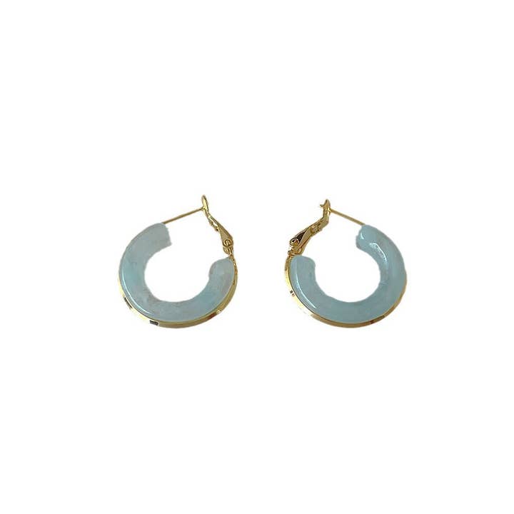Dipped Shop - Wholesale Hoop Earrings - Candy Color Metal Hoop Earrings DPJE1822