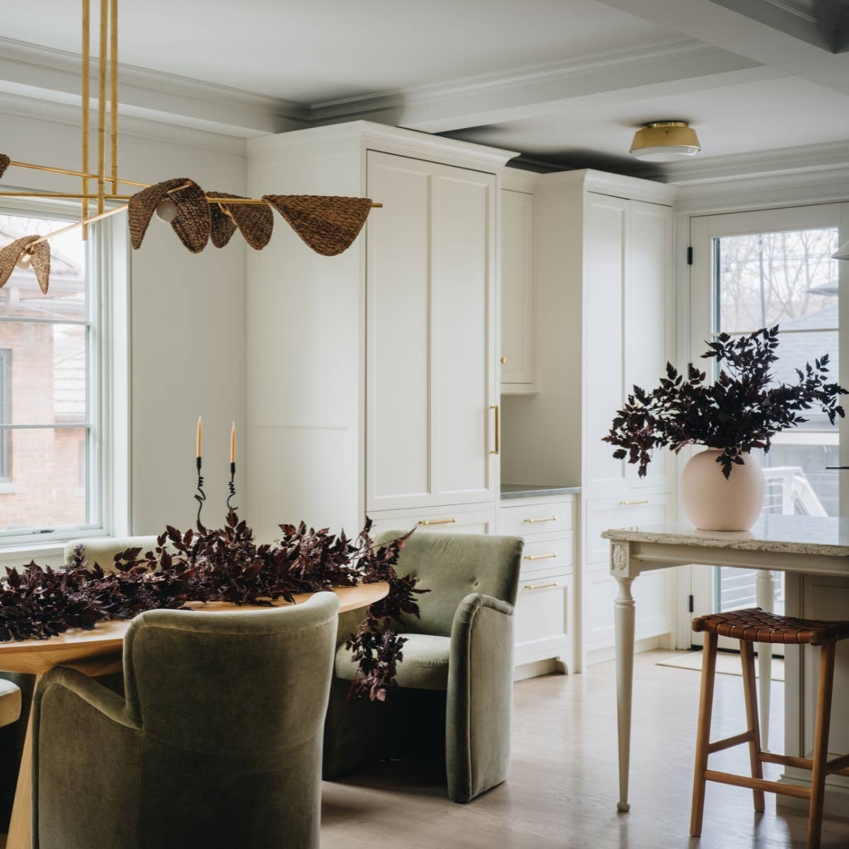 Afloral - Vente Plantes artificielles - Feuilles de Cimicifuga Ramosa Fausse Prune - 31"7