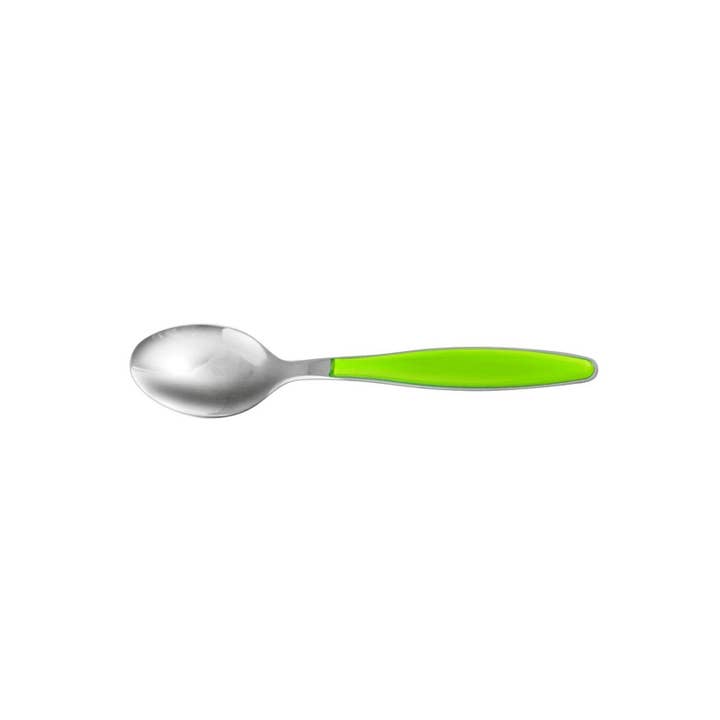 H&H - Wholesale Measuring Spoon - Lady Coffee Spoon in Stainless Steel with Green Handle