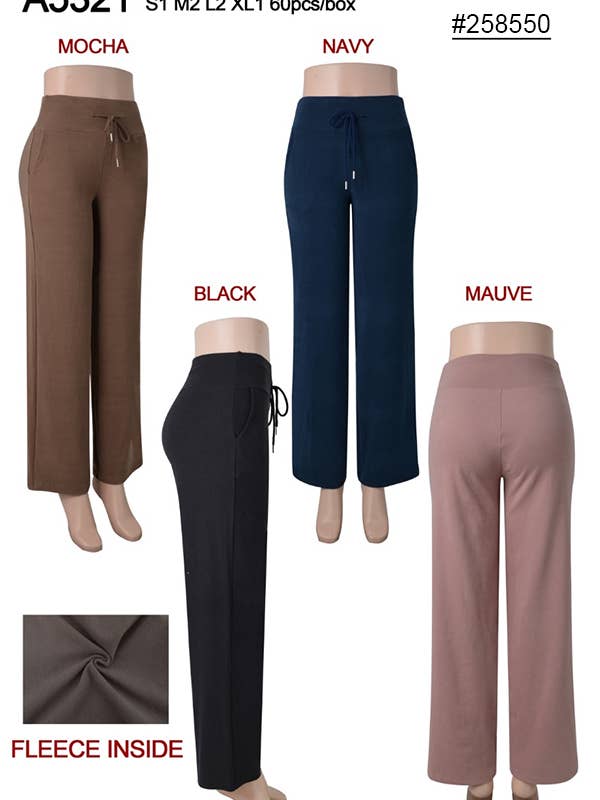 A5321 PANTALON LARGE EN POLAIRE D'HIVER TAILLES MIXTES 12PCS pour la vente par SSImport