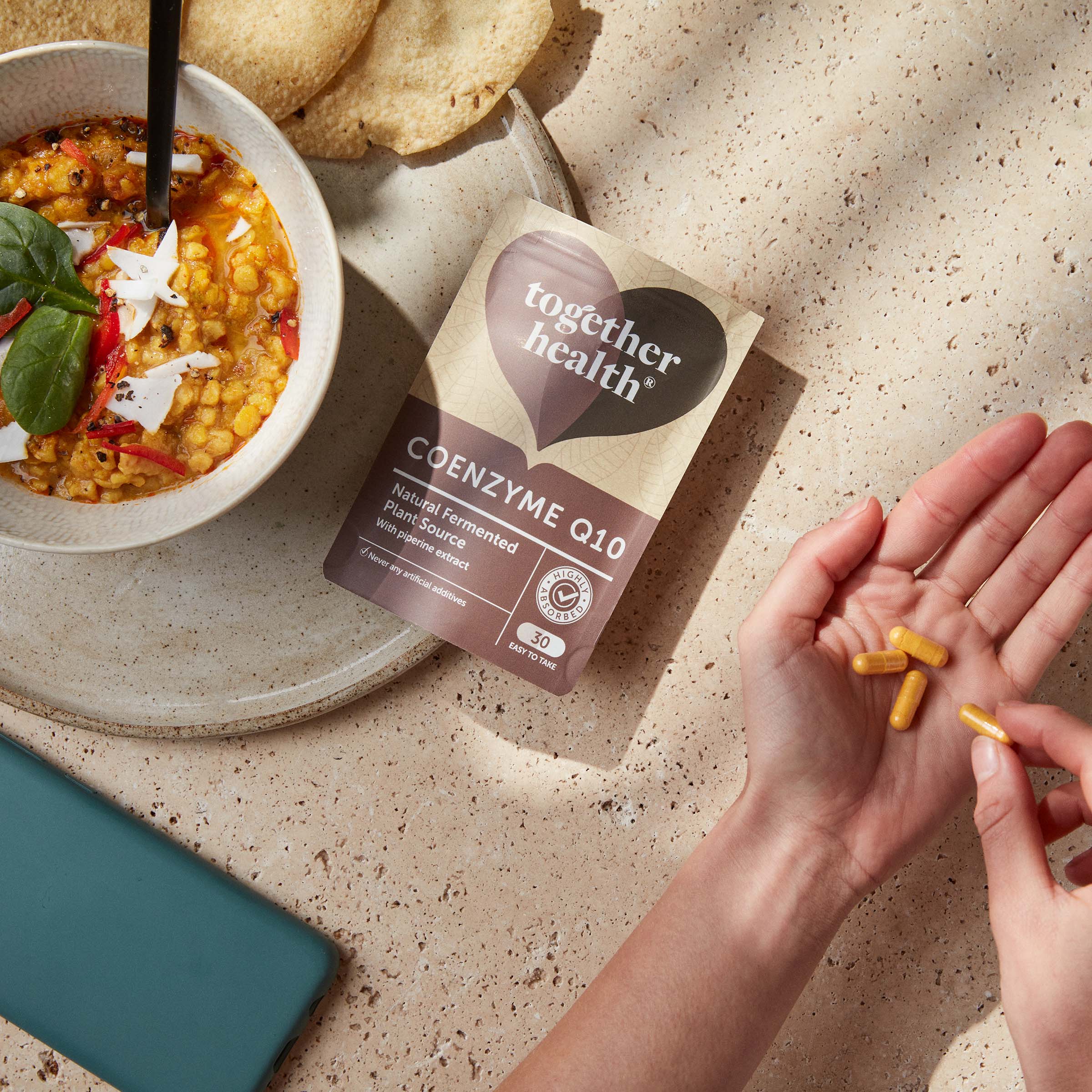 Together Health – Suplemento/vitamina oral por atacado – Coenzima Q10 — Suplemento CoQ10 — 30 Cápsulas5