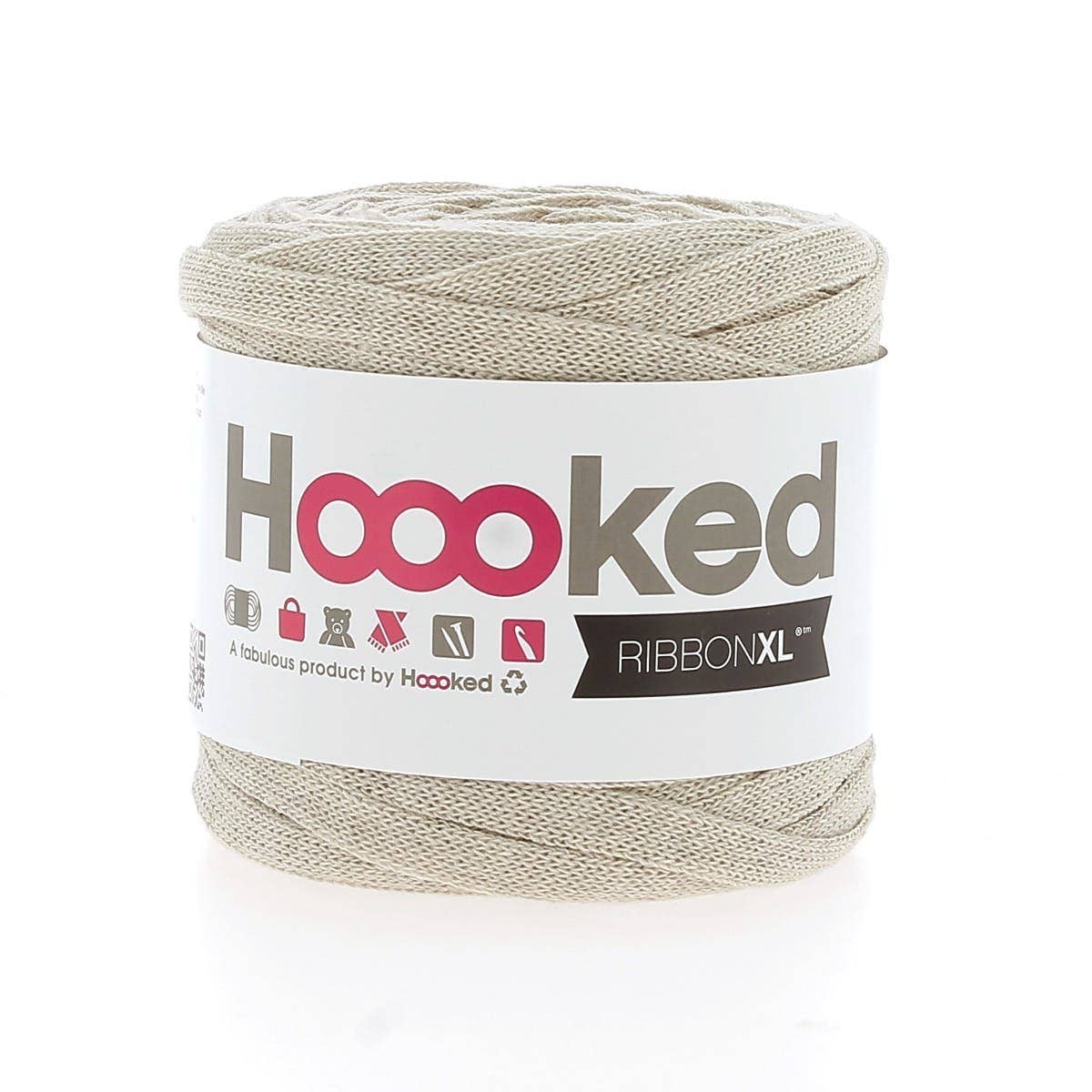 Hoooked Yarns - Vendita all'ingrosso Lana - Filo di tessuto riciclato Ribbon XL 125 g16
