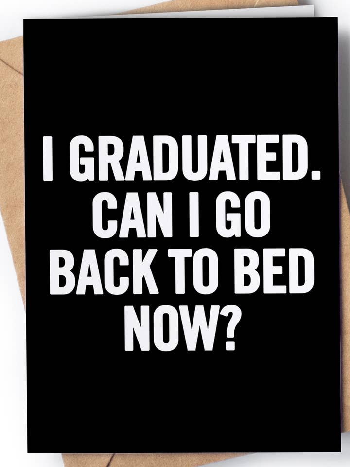 Cartes-cadeaux de remise des diplômes - Carte de remise des diplômes drôle 2025 pour la vente par Greeting Cards for Everyone - Birthday Gifts