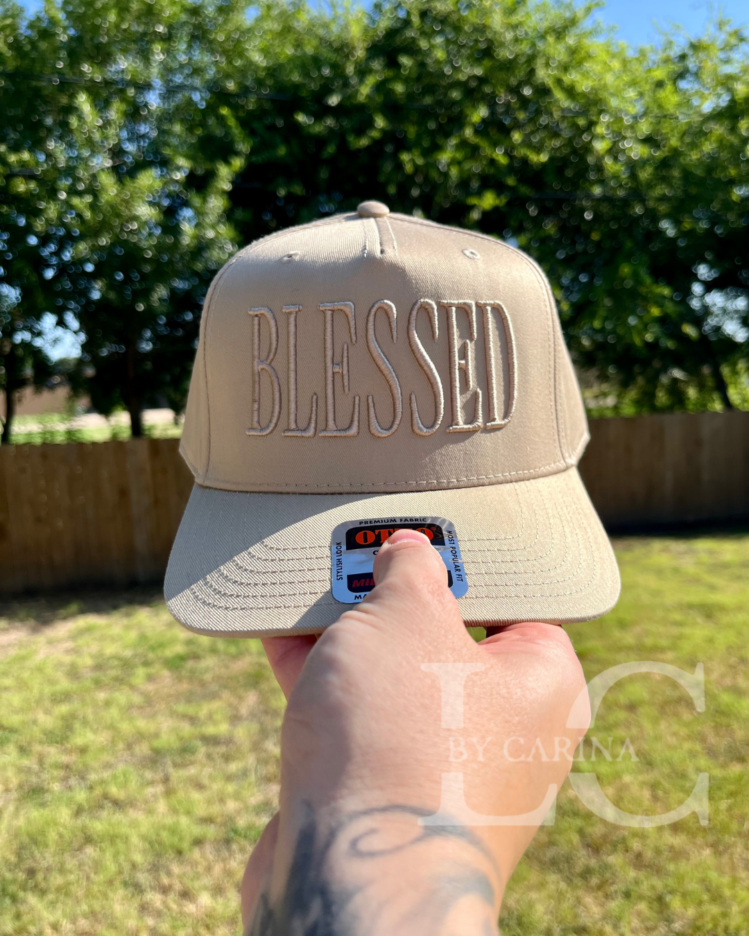 LC by Carina - Wholesale Baseball Cap - Women's - Blessed Embroidered Puff Hat – Tone on Tone1