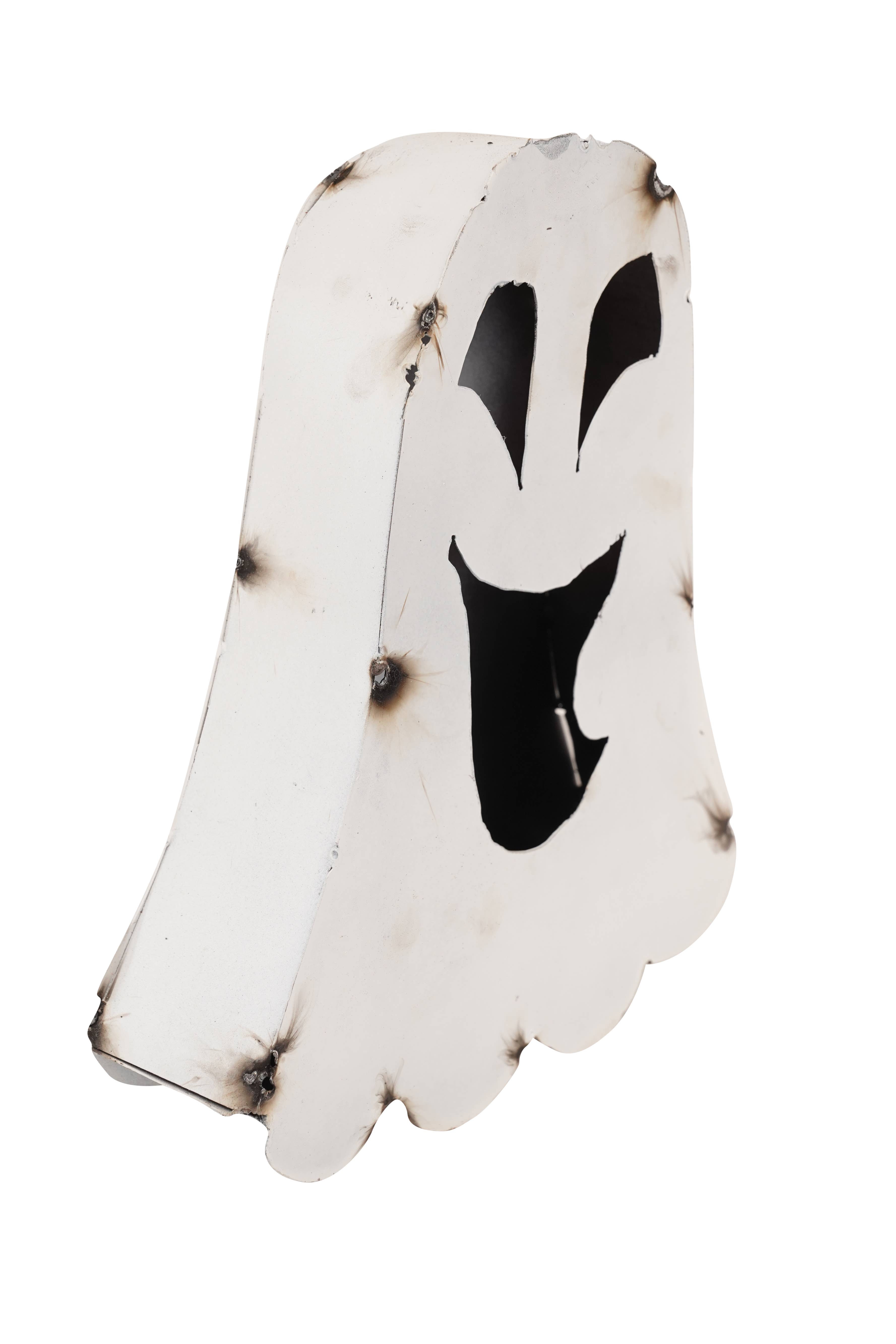 My Amigos Imports - Wholesale Outdoor Ornament/Decor - Halloween White Ghosts-Set 3-Metal-Garden-Nesting-White-$6410