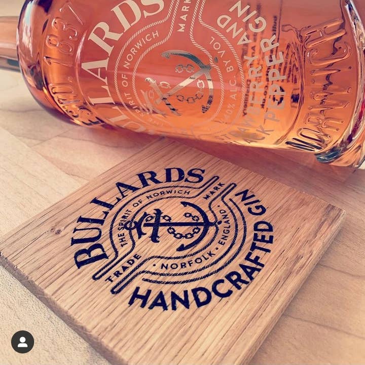 Solid Oak Coaster for wholesale by Holder and Hook