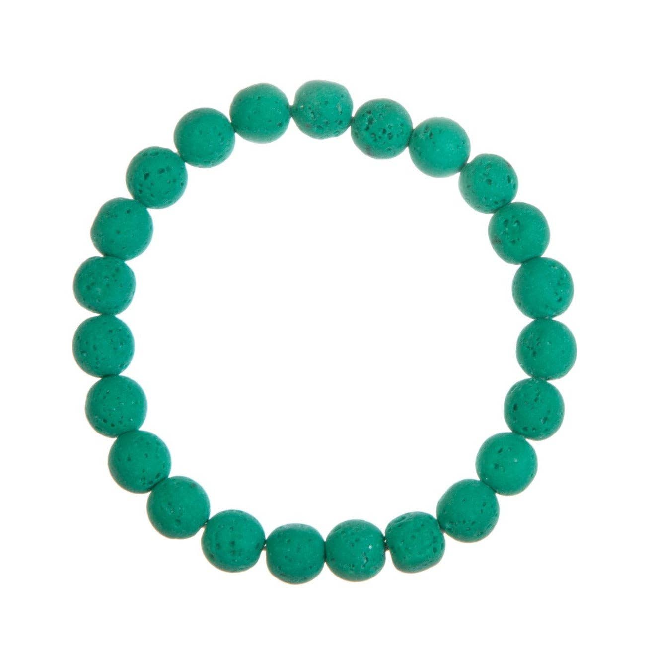 Ole - Wholesale Beaded Bracelet - Lava Stone Bead Bracelet B4044 - 8MM2