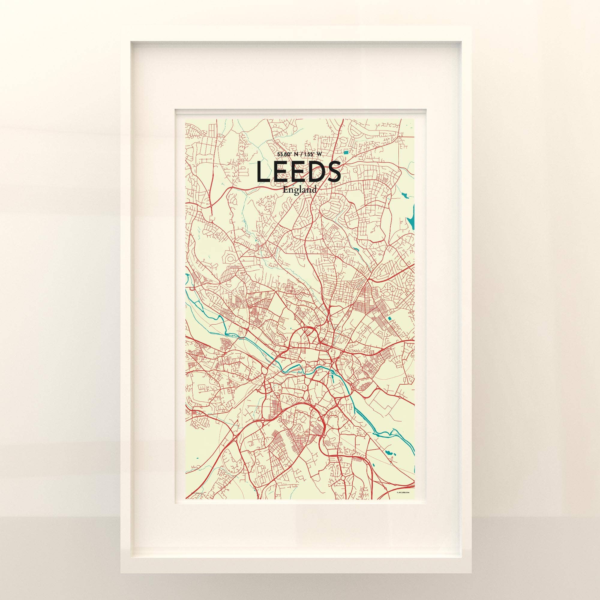 OurPoster.com – wholesale Poster – Leeds karta affisch137