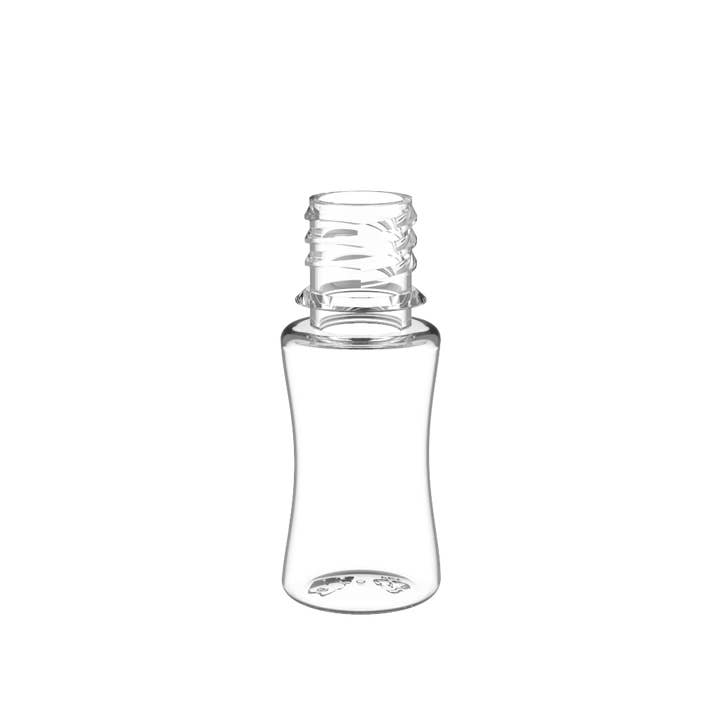 Copackr - Venta al por mayor Recipiente de viaje - Chubby Gorilla, botella de unicornio de 10 ml, botella transparente/tapa transparente, V3