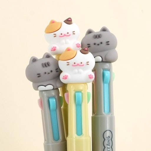 K-Wonderland - Wholesale Pen - Meow Meow 4-Color Ballpoint Pen4