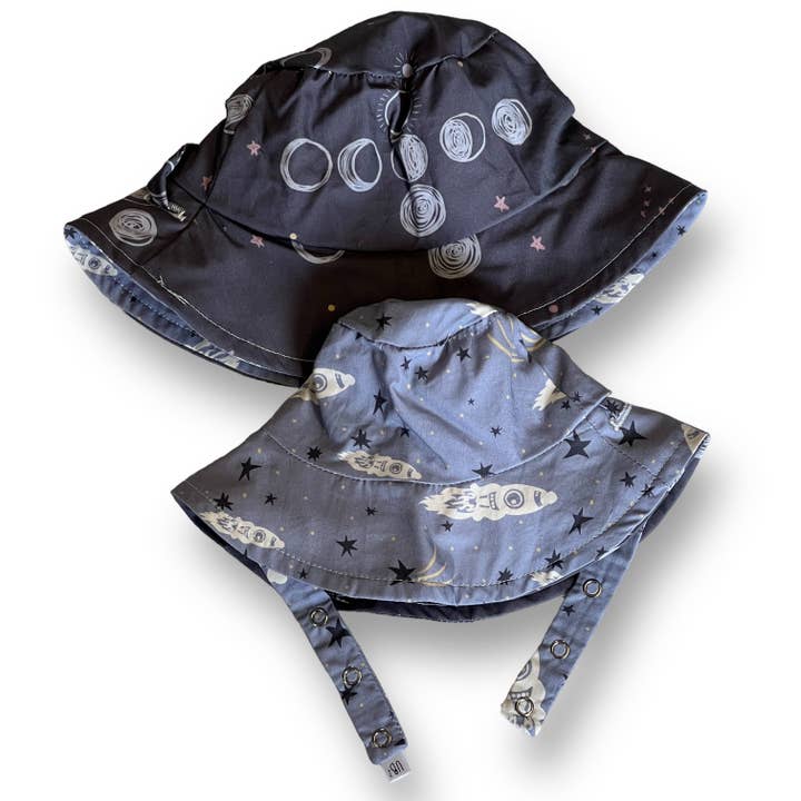 Bucket hat in Outer Spaceships for wholesale by Urban Baby Bonnets