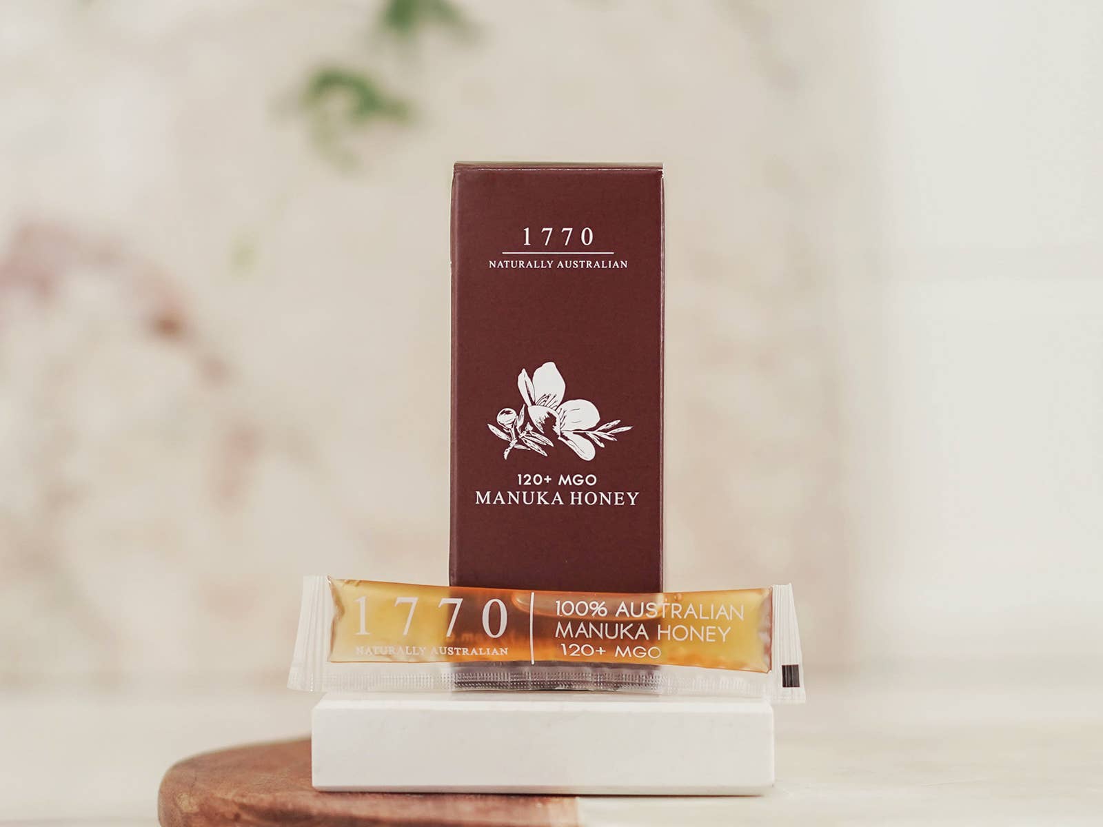 1770 Naturally Australian - Wholesale Honey - 120+ MGO Manuka Honey Sticks 120g