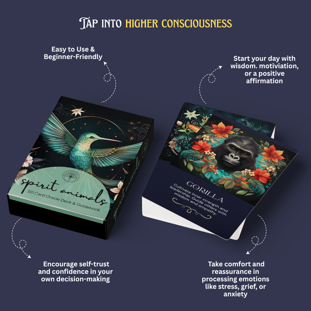 Designs by Deekay Inc. - Vendita all'ingrosso Tarocchi - Spirit Animal Oracle Card Deck - Mazzo di Carte Oracolo Animali Spirituali1