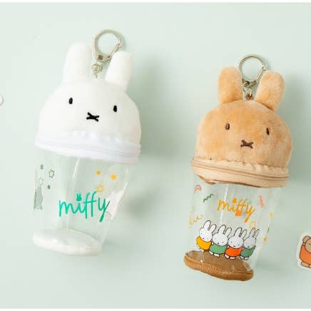 K_Wonderland - Wholesale Keychain - Women's - Miffy Jelly Transparent Pouch Key Ring, Bag Deco Charm