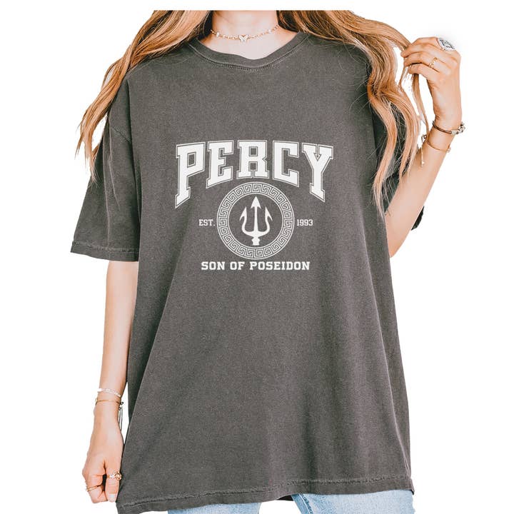 Percy Son Of Poseidon Sea God Vintage Soft Unisex T-shirt for wholesale by Expression Tees