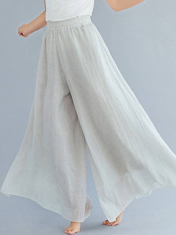UZ Wholesale Store - Wholesale Pants - Women's - 8 Colors Linen Super Loose Wide-Leg Casual Pants