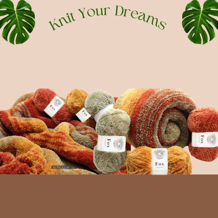 Kalpten LLC - Wholesale Yarn - Super Soft Fur Yarn|Chunky Fluffy Faux Fur|Fox Yarn|Eyelash