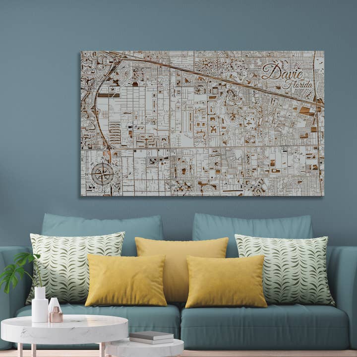 Florida: Davie Street Karte anzeigen für den Großhandel von Fire & Pine