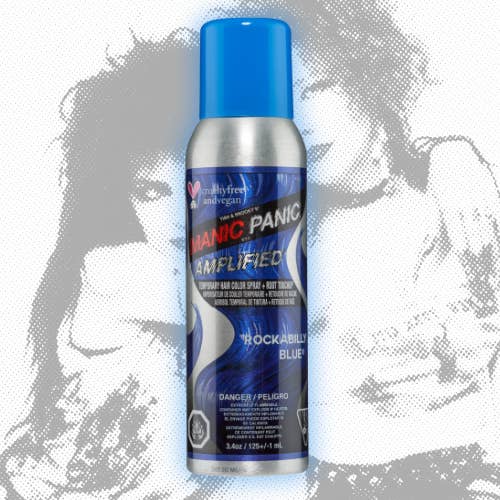 Manic Panic - Wholesale Hair Dye - Rockabilly Blueâ„¢ - Amplifiedâ„¢ Temporary Spray-On Color and Root Touch-Up