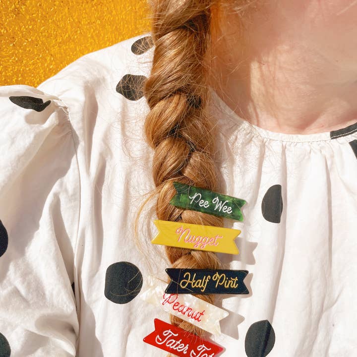 Eugenia - Wholesale Hair Clip - Kids - Tater Tot Hair Clip - cute fun hair clips Food accessories